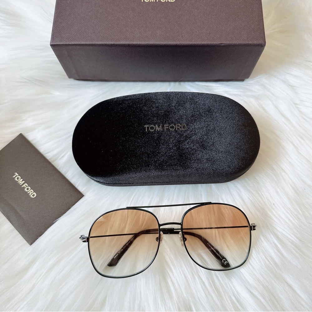Tom Ford Delilah 58mm tinted Aviator Sunglasses